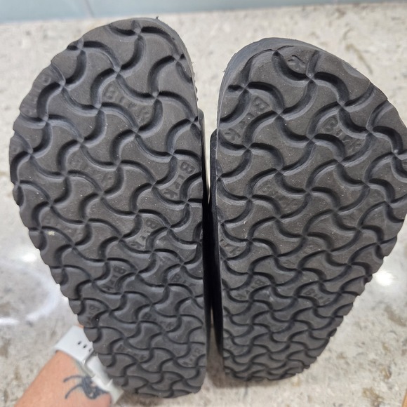 Woman's Birkenstock Arizona Black EVA Slip-on Sandals with Buckle Size 38 - Picture 6 of 12